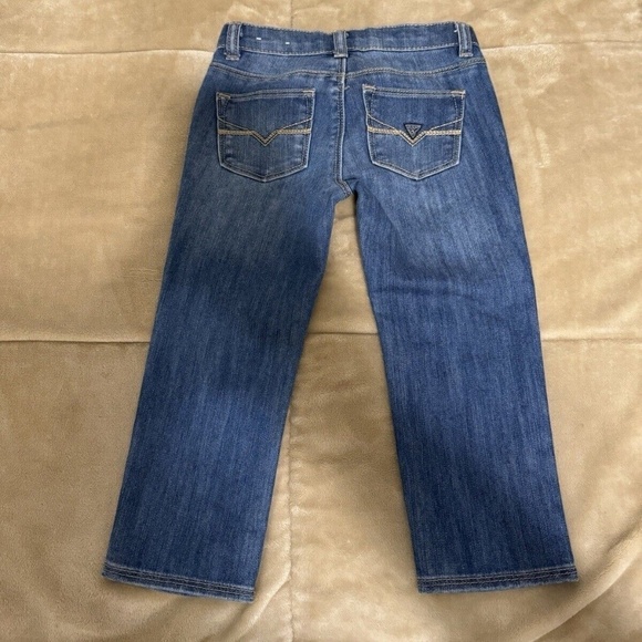 Guess Kids Boy's Size 3 Medium Wash Straight Leg Jeans w/Adjustable Waist - EUC - Picture 2 of 5